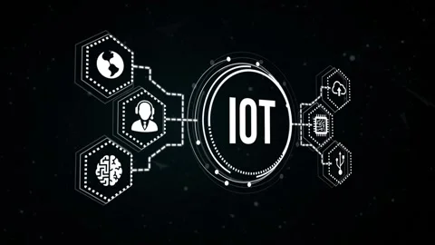 Internet of things - IOT concept. Businessman offer IOT products and solution Stock Footage 165205436