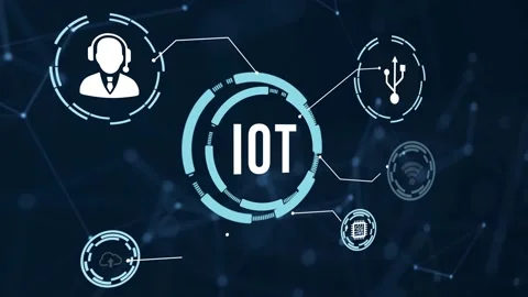 Internet of things - IOT concept. Businessman offer IOT products and solution Video stock 190851192