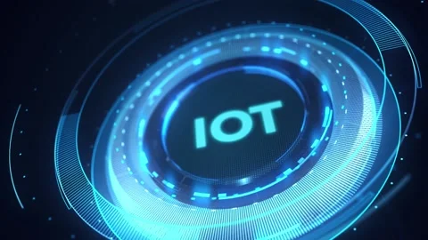 Internet of things - IOT concept. Businessman offer IOT products and solution Stock Footage 195164235