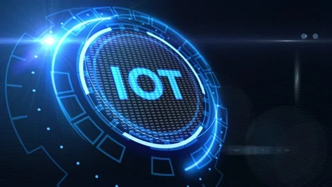 Internet of things - IOT concept. Businessman offer IOT products and soluti.. Stock Footage 233832223