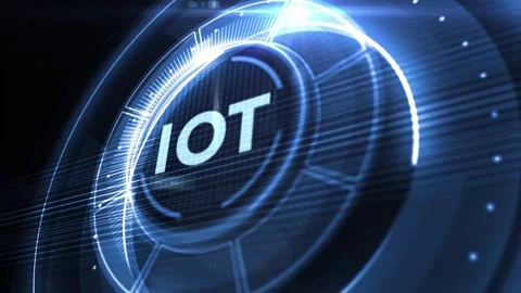 Internet of things - IOT concept. Businessman offer IOT products and soluti.. Stock Footage 233832529