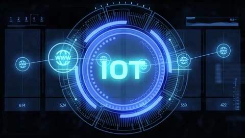 Internet of things - IOT concept. Businessman offer IOT products and soluti.. Stock Footage 309361606