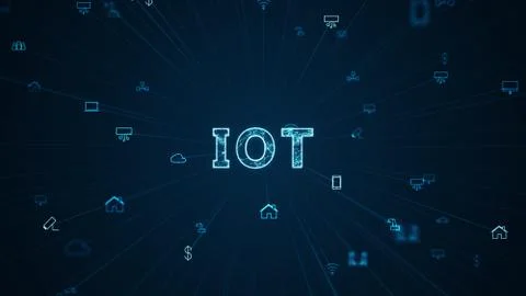 Internet Of Things (IOT) Concept. Illustrazione stock