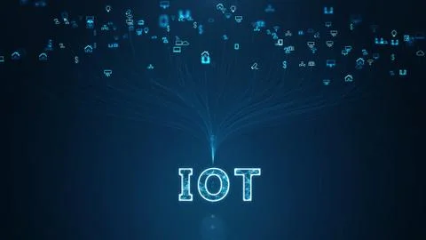 Internet Of Things (IOT) Concept. Stock Illustration