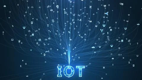 Internet Of Things (IOT) Concept. Illustrazione stock