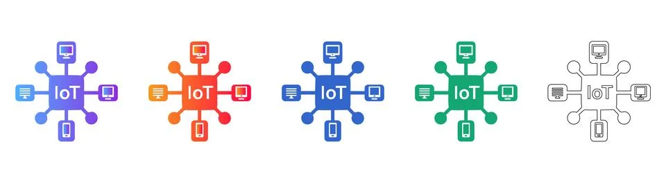 Internet of Things IoT Connectivity Icons Stock Illustration