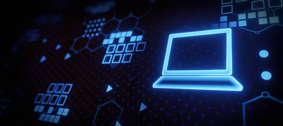 Internet of things IoT, digital technology, software development, data transf イラスト素材