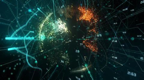 Internet of things IOT mobile data network connectivity information tech Ilustración de archivo