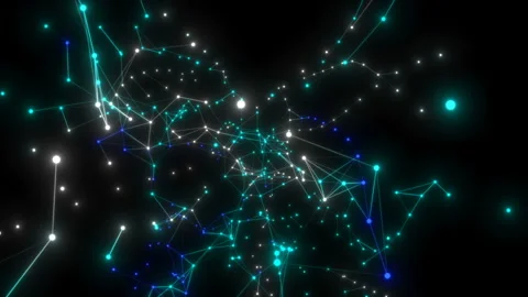 Internet of things (IoT) network of physical devices with network connectivity Stock Footage 101353402