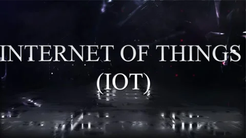 Internet of Things (IoT) Word With Background Stock Footage 318781296