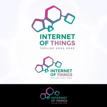 Internet Of Things Logotype Stock Illustration
