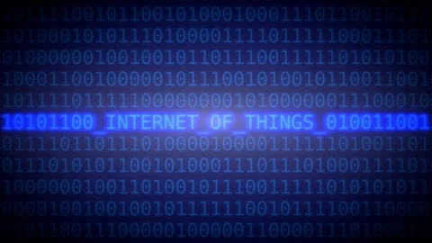 Internet of things - rotating characters, blue variant. Seamless loop able 動画素材 108652638