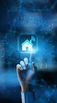 Internet of Things Smart Home Control System for Home Automation and Remote.. Stock Photos