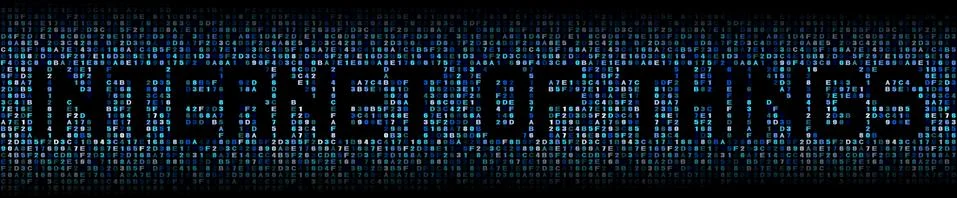 Internet of things text on abstract hex background illustration Illustrazione stock