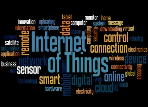 Internet of Things word cloud 2 Stock Photos