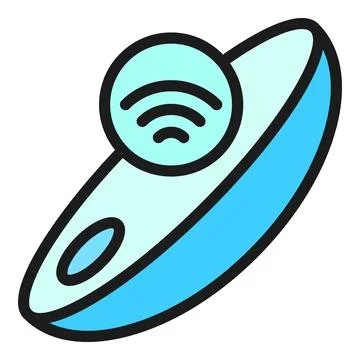 Internet tracker icon vector flat 库存插图