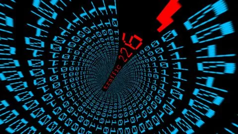 Internet traffic data tunnel イラスト素材