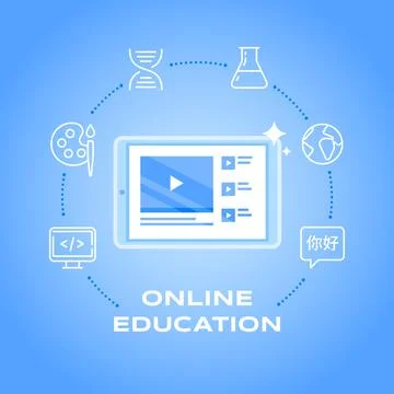 Internet Training Courses Illustrazione stock