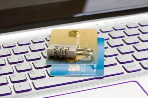 Internet transaction security concept Stock Photos