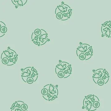 Internet usage density map line seamless pattern Illustrazione stock