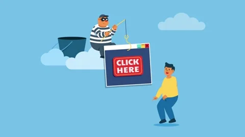 Internet User Get Phishing Bait Stock Footage 295904072