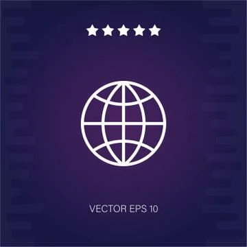 Internet vector icon Stock Illustration