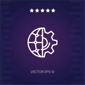 Internet vector icon Stock Illustration