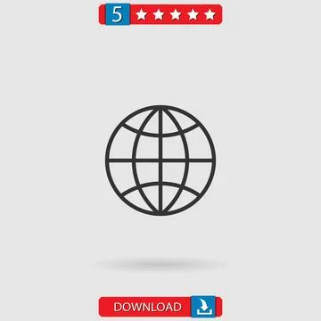 Internet vector icon Stock Illustration