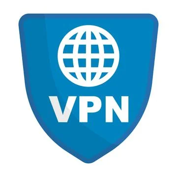 Internet VPN Shield icon. Vector. Ilustración de archivo