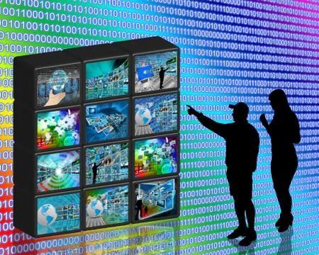 Internet wall Stock Illustration