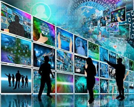 Internet wall Stock Illustration