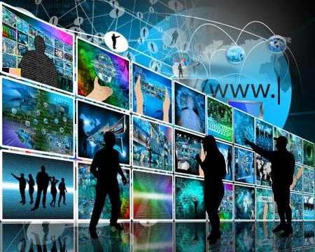 Internet wall イラスト素材