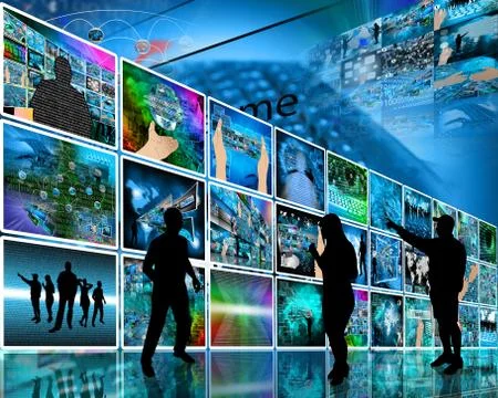 Internet wall Stock Illustration