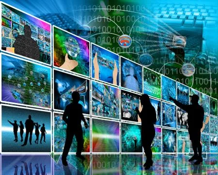 Internet wall Stock-Illustration