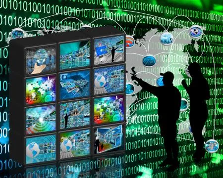 Internet wall イラスト素材