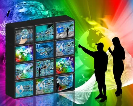 Internet wall Stockillustratie