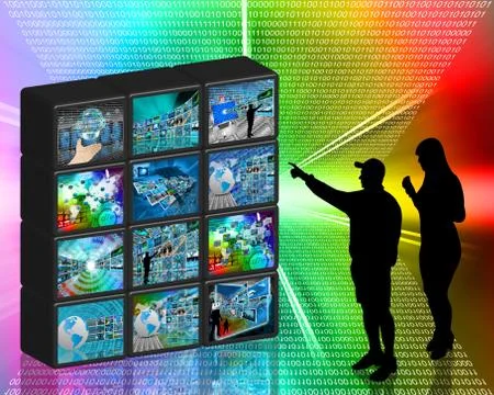 Internet wall イラスト素材