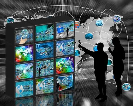 Internet wall イラスト素材