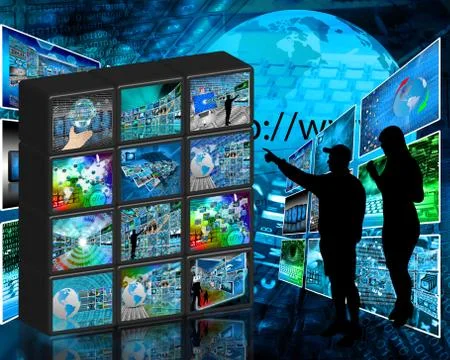 Internet wall イラスト素材