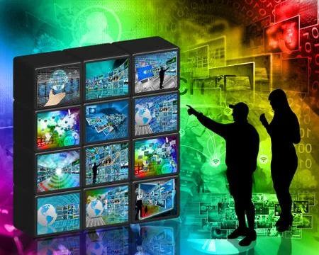 Internet wall Stockillustratie