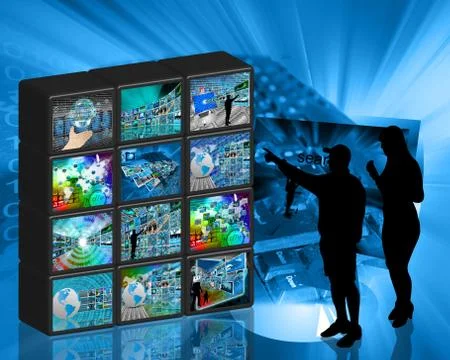 Internet wall イラスト素材