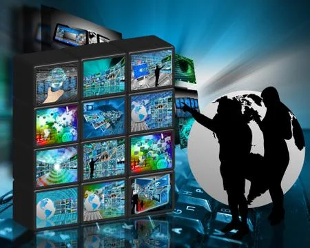 Internet wall イラスト素材