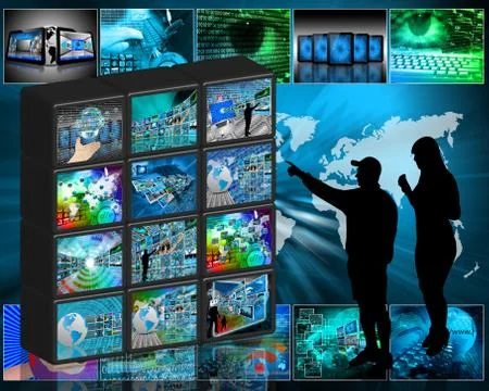 Internet wall イラスト素材