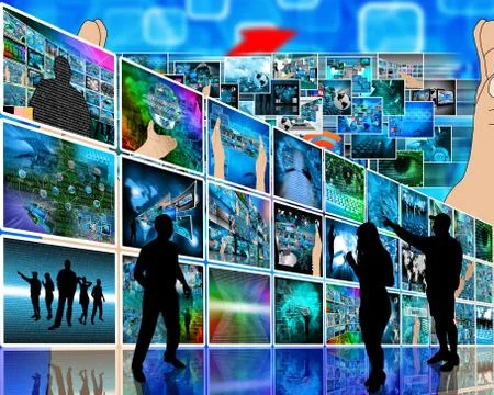 Internet wall イラスト素材