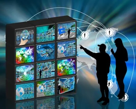 Internet wall イラスト素材