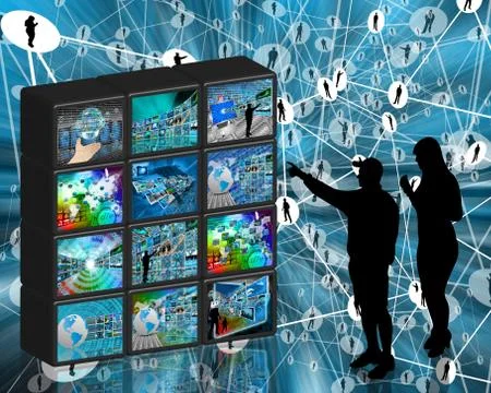 Internet wall イラスト素材