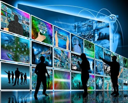 Internet wall Stock Illustration