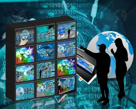 Internet wall イラスト素材