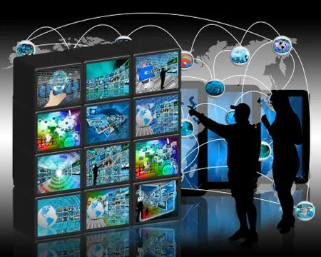 Internet wall イラスト素材