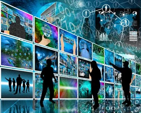 Internet wall イラスト素材